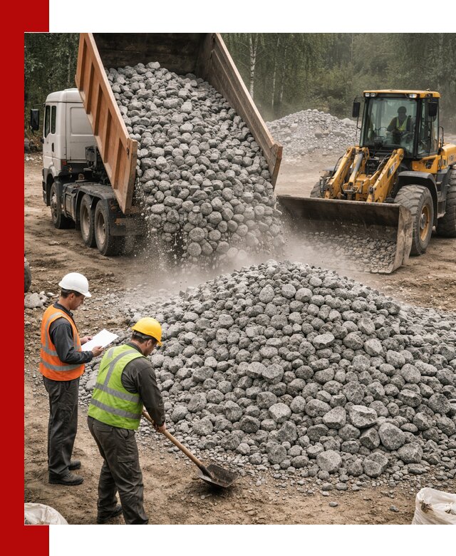 Гранитный щебень фракция 70-150 доставка в Соколе