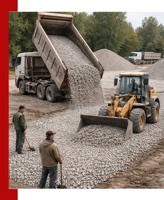 Купить гравийный щебень фракция 20-40 в Соколе с доставкой