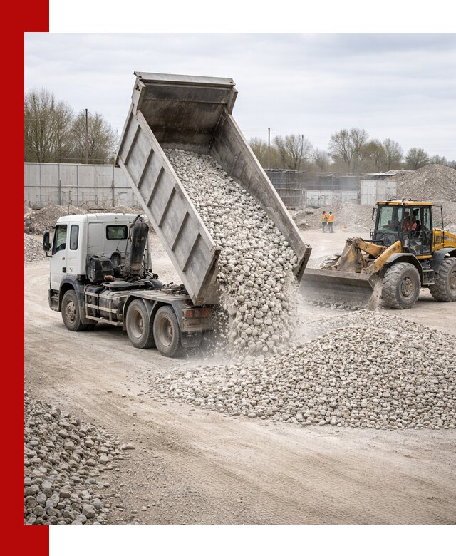 Доставка и продажа известнякового щебня в Соколе
