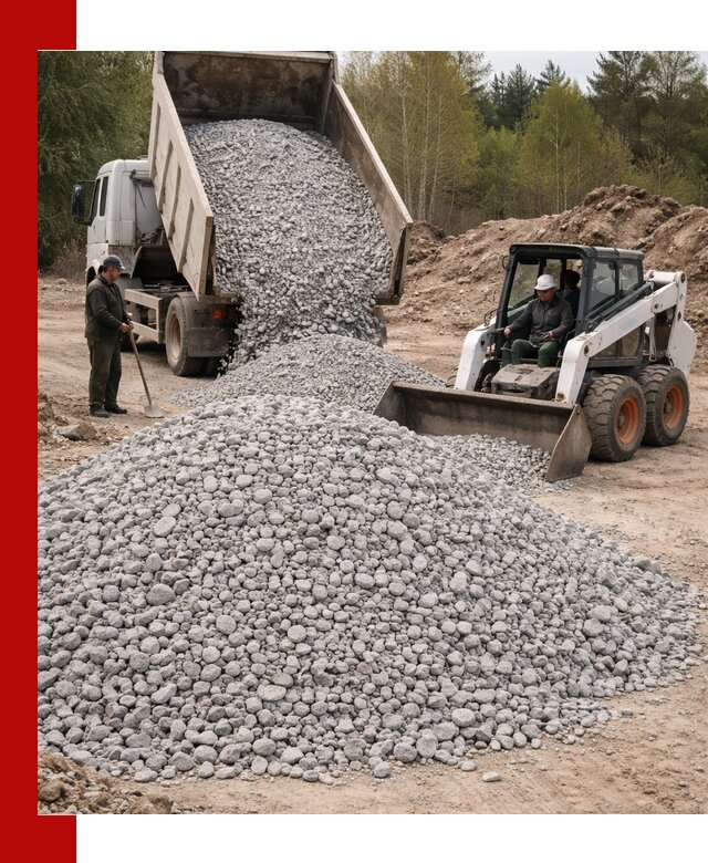 Доставка доломитового щебня в Соколе напрямую от карьера