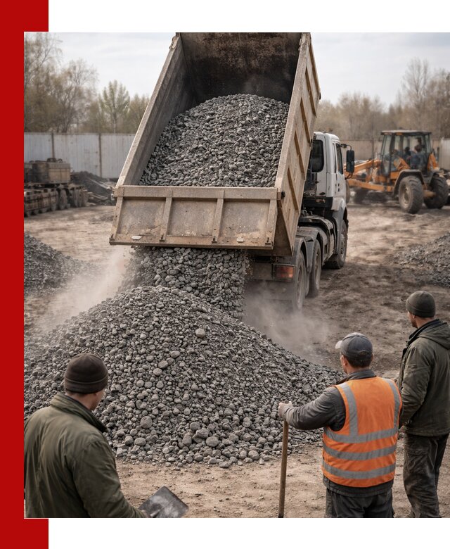 Доставка шлакового щебня в удобные сроки по выгодной цене в Соколе