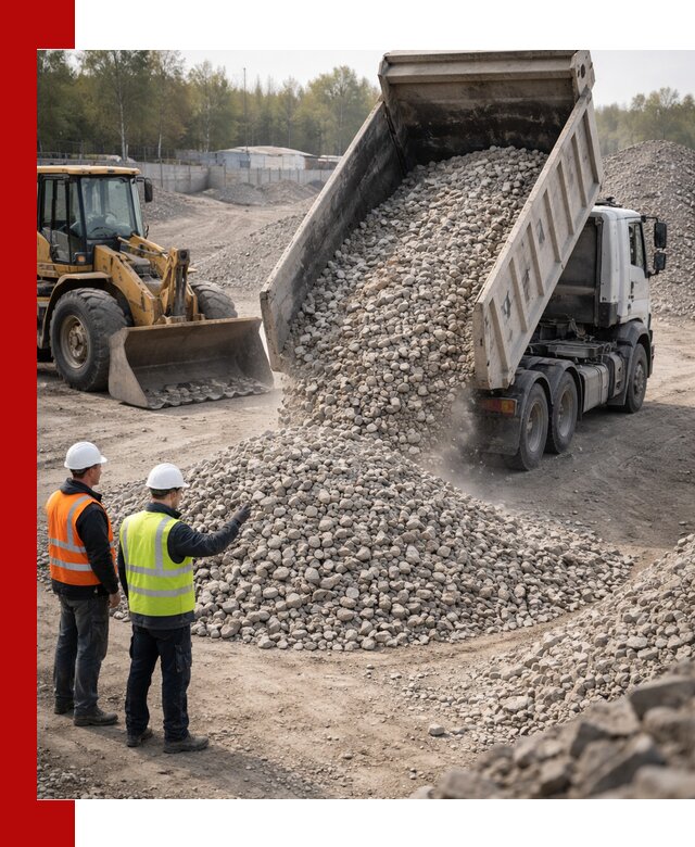 Вторичный щебень фракция 40–70 доставка в Соколе