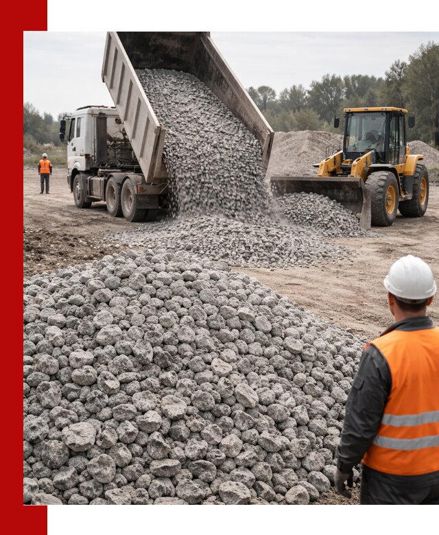 Доставка бетонного щебня фракции 20-40 в Соколе