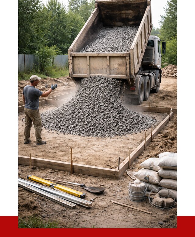 Купить щебень для фундамента в Соколе от 4689 р. | ПРОНЕРУДСкл