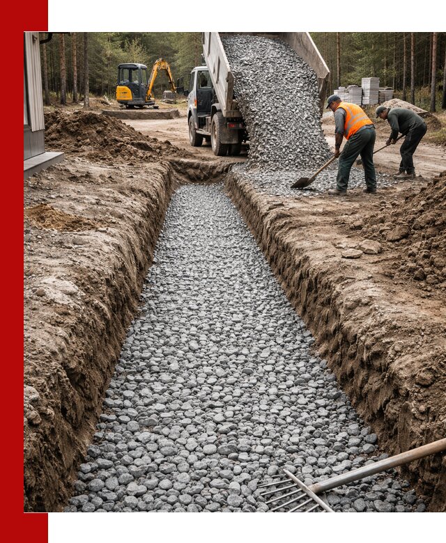 Щебень для дренажа с доставкой в Соколе высокого качества