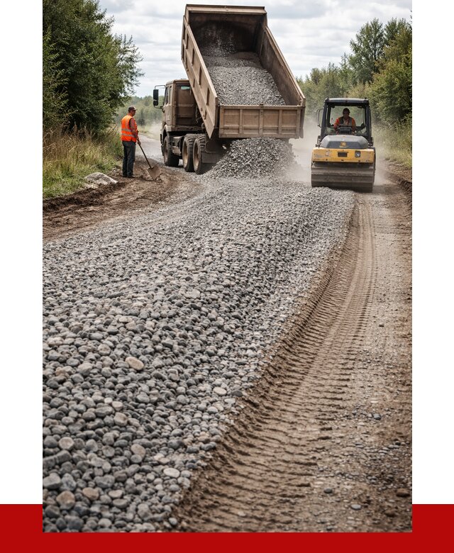 Щебень для отсыпки дороги в Соколе от 2813 р. ПРОНЕРУДСкл