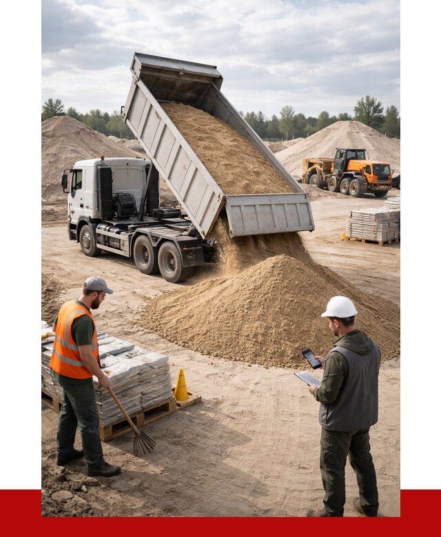 Карьерный песок с доставкой в Соколе от 3751 р. ПРОНЕРУДСкл