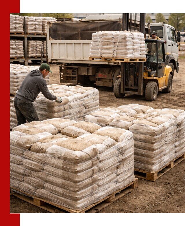 Карьерный песок в мешках с доставкой в Соколе