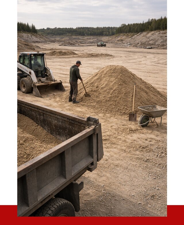 Карьерный песок среднезернистый в Соколе, от 2292 р. ПРОНЕРУДСкл