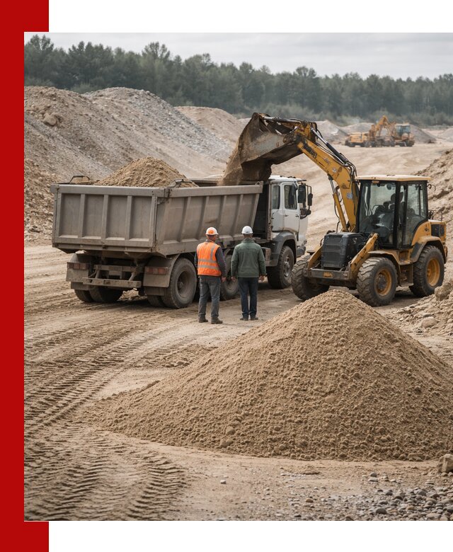 Карьерный среднезернистый песок с доставкой в Соколе