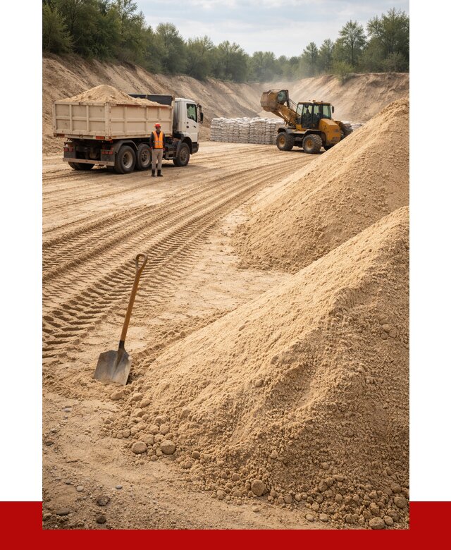 Карьерный песок мелкозернистый в Соколе от 9377 р. | ПРОНЕРУДСкл