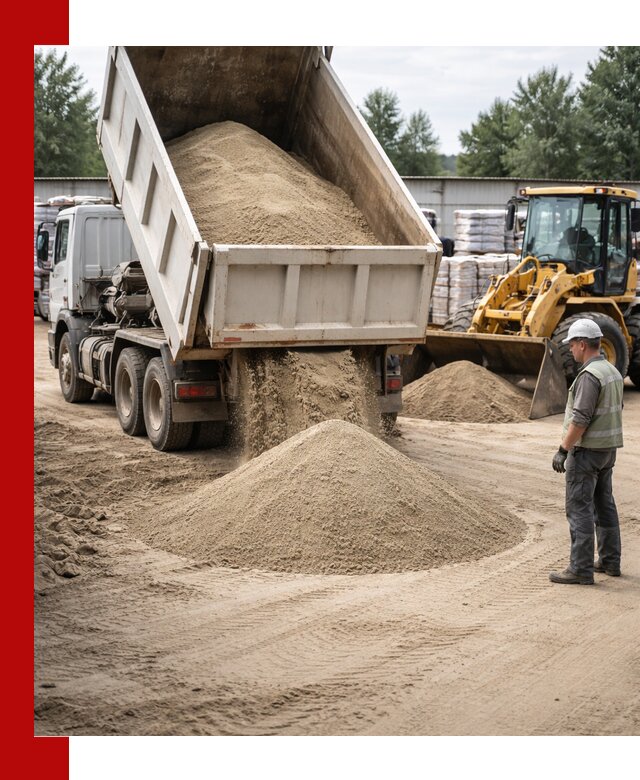Поставка и доставка песка для бетона в Соколе
