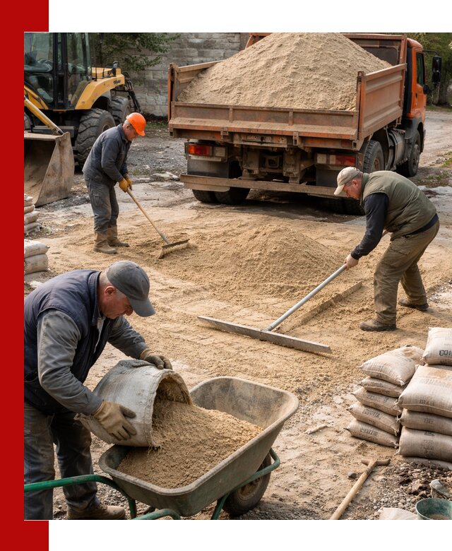 Поставка песка для стяжки в Соколе с быстрой доставкой
