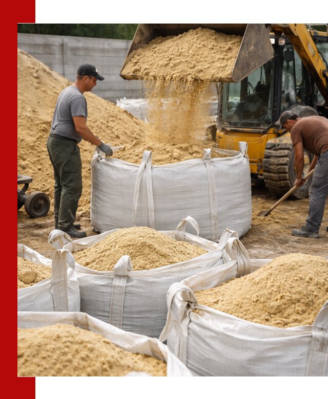 Поставка качественного песка для кладки в Соколе