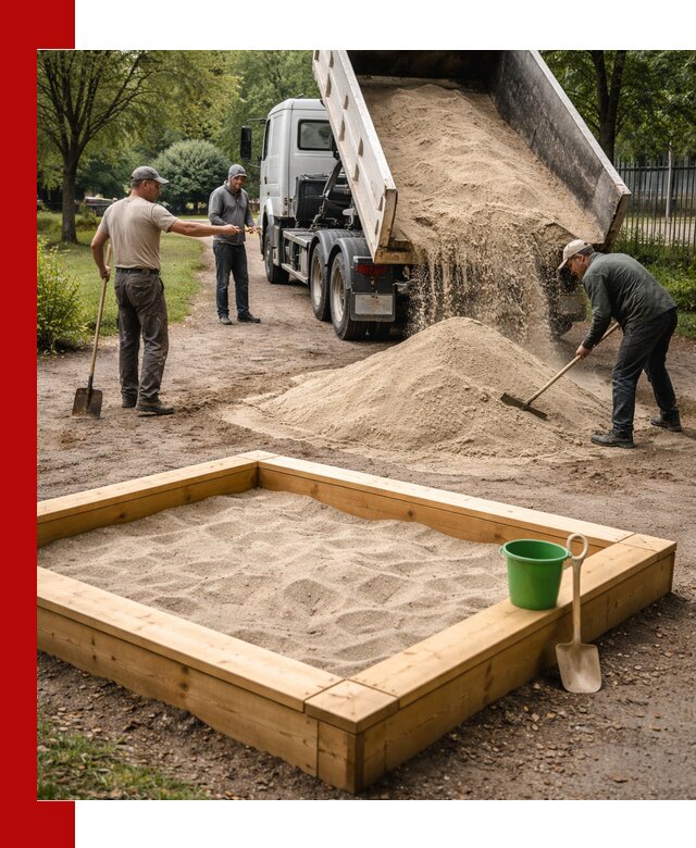 Песок для песочницы с доставкой в Соколе недорого и чистый