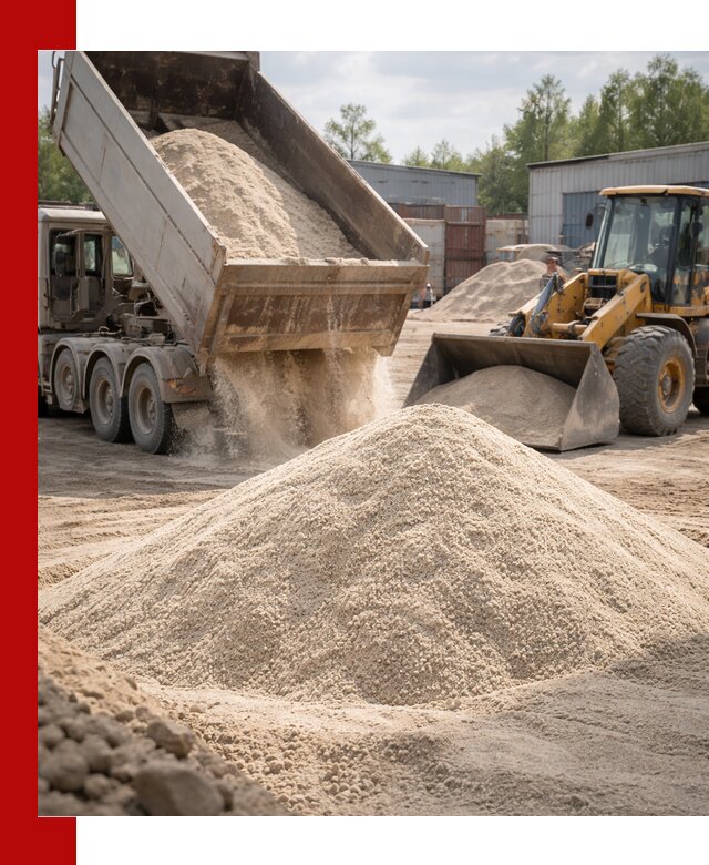 Кварцевый песок с доставкой в Соколе для строительных работ