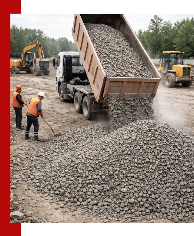 Доставка гравия фракции 40-70 в Соколе оптом и в розницу