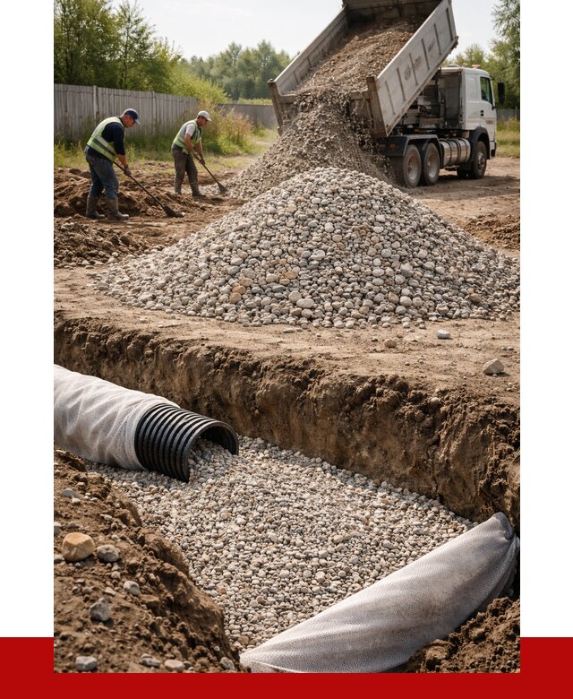 Гравий для дренажа в Соколе от 2292 р., доставка ПРОНЕРУДСкл