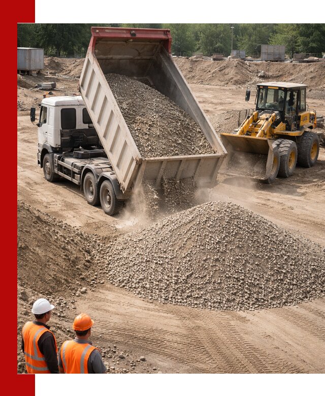 Щебень с песком (ЩГПС С2) с доставкой в Соколе