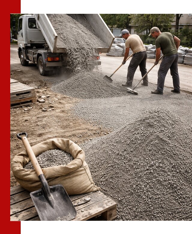 Отсев для тротуарной плитки в Соколе — доставка и укладка