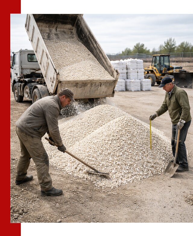 Мраморная крошка с доставкой и разгрузкой в Соколе