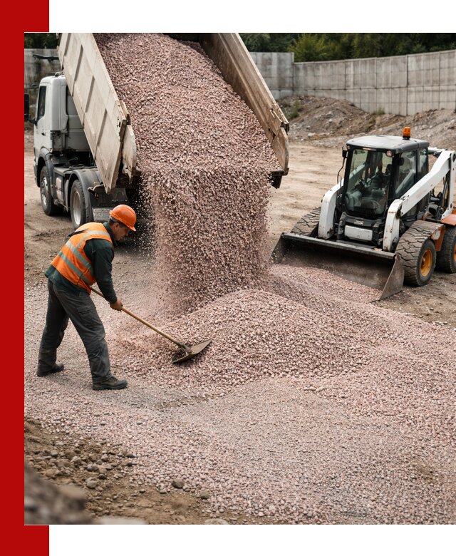 Крошка розовый гранит с доставкой в Соколе от производителя