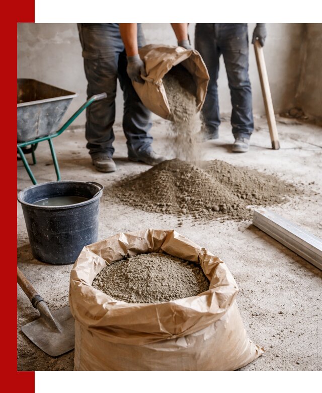 Доставка сухой смеси для стяжки в Соколе