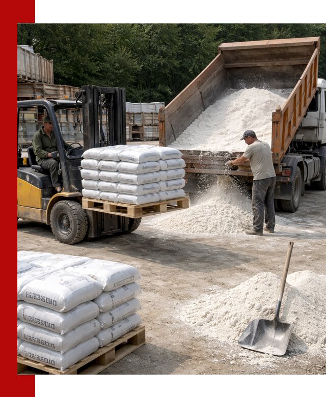 Доставка строительной извести оптом и в розницу в Соколе