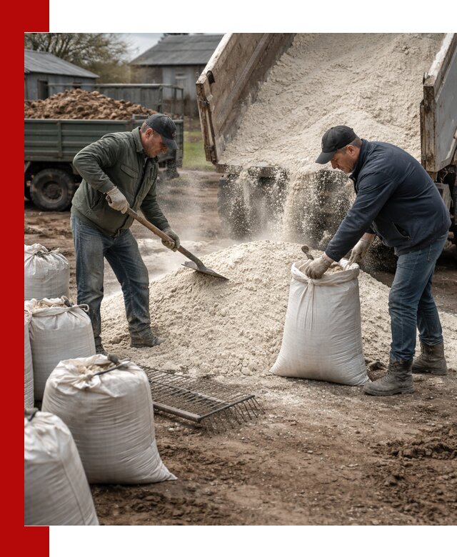 Доставка извести пушонки в Соколе оптом и мелким оптом