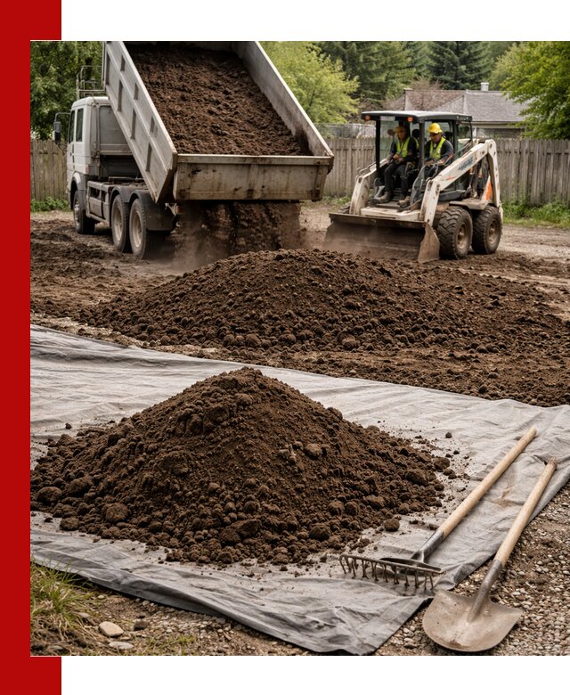 Грунт для отсыпки участка с доставкой в Соколе