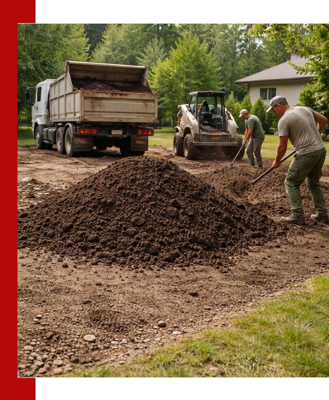 Доставка и укладка грунта для газона в Соколе