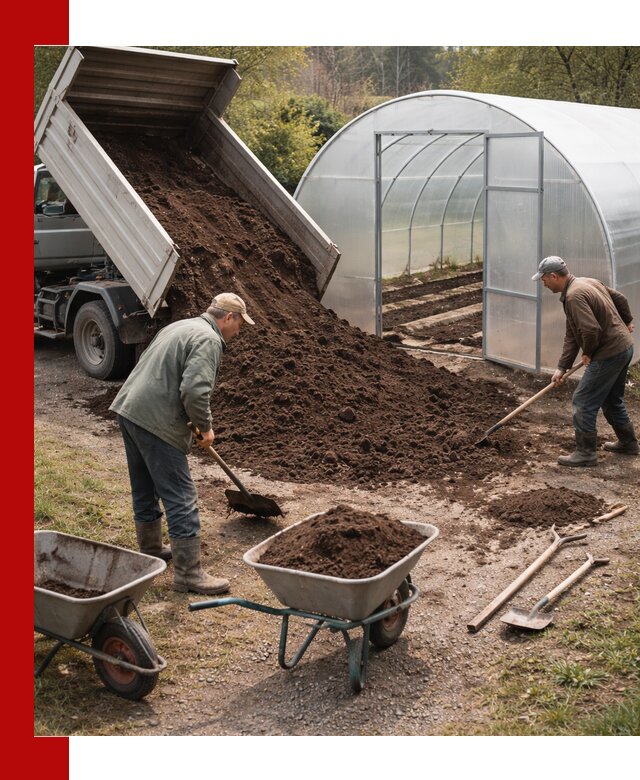 Грунт для теплицы с доставкой в Соколе — плодородный субстрат под растения