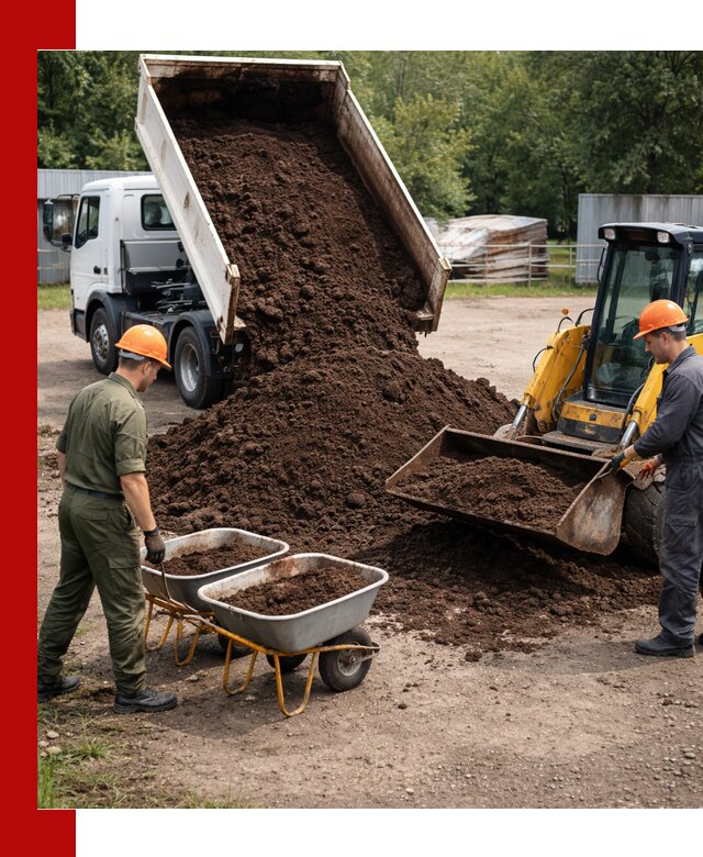 Доставка торфо-земляной смеси в Соколе для огорода и ландшафта