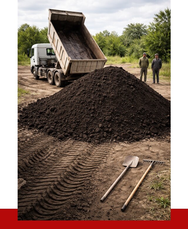 Купить чернозем навалом в Соколе от 1250 р. за куб | ПРОНЕРУДСкл
