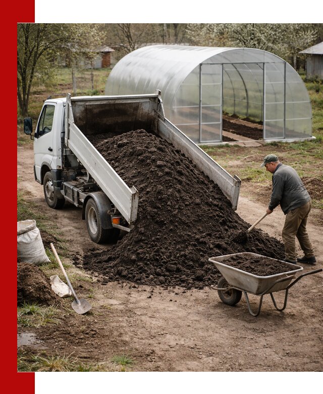 Чернозем для теплицы с доставкой в Соколе