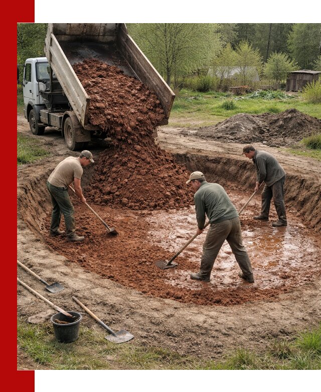 Купить качественную глину для пруда в Соколе
