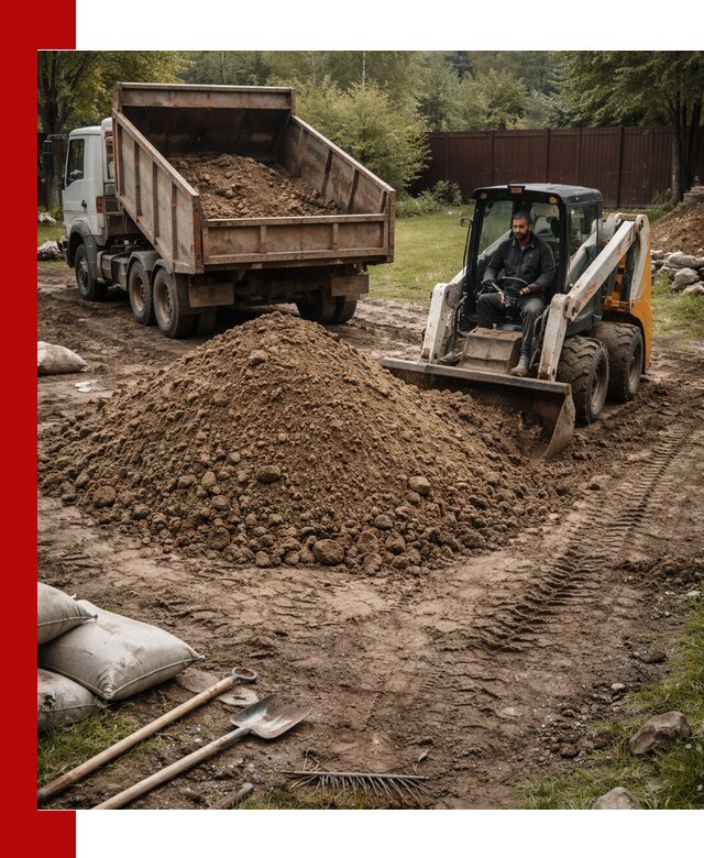 Суглинок для планировки участков в Соколе с доставкой и выгрузкой