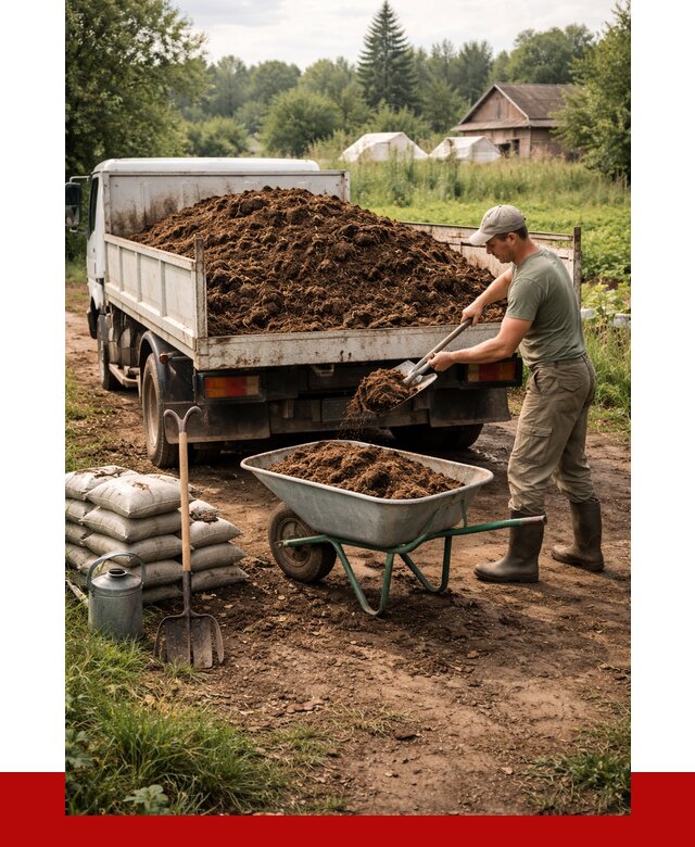 Купить коровий навоз с доставкой в Соколе от 1875 р. | ПРОНЕРУДСкл