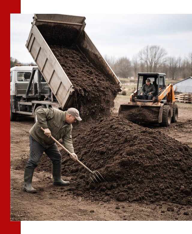 Доставка и продажа перегноя в Соколе быстро и дешево