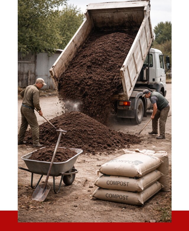 Купить компост в Соколе от 4376 р. за куб с доставкой | ПРОНЕРУДСкл