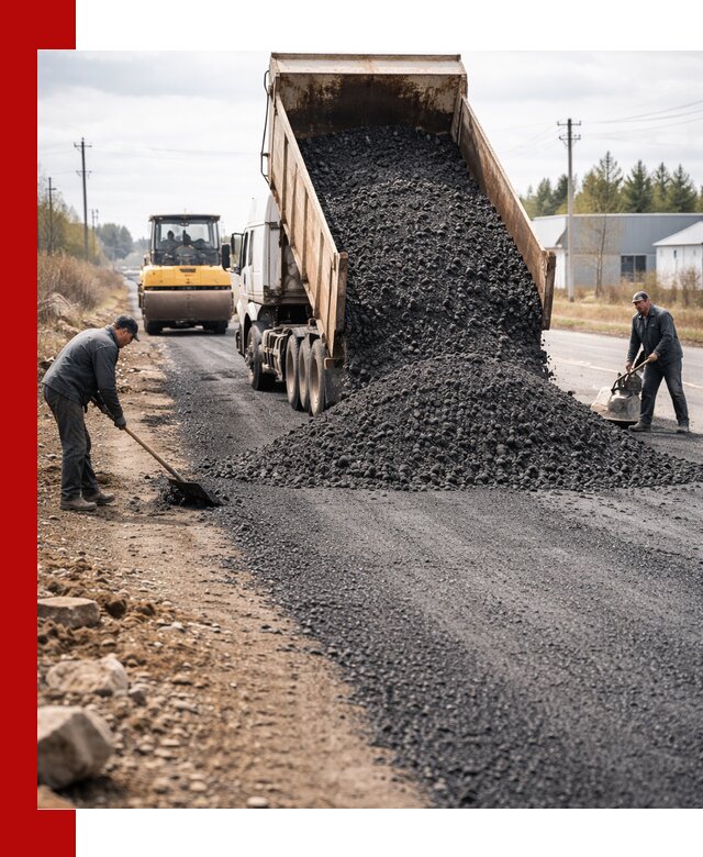 Асфальтовая крошка для дорог в Соколе — поставка и доставка