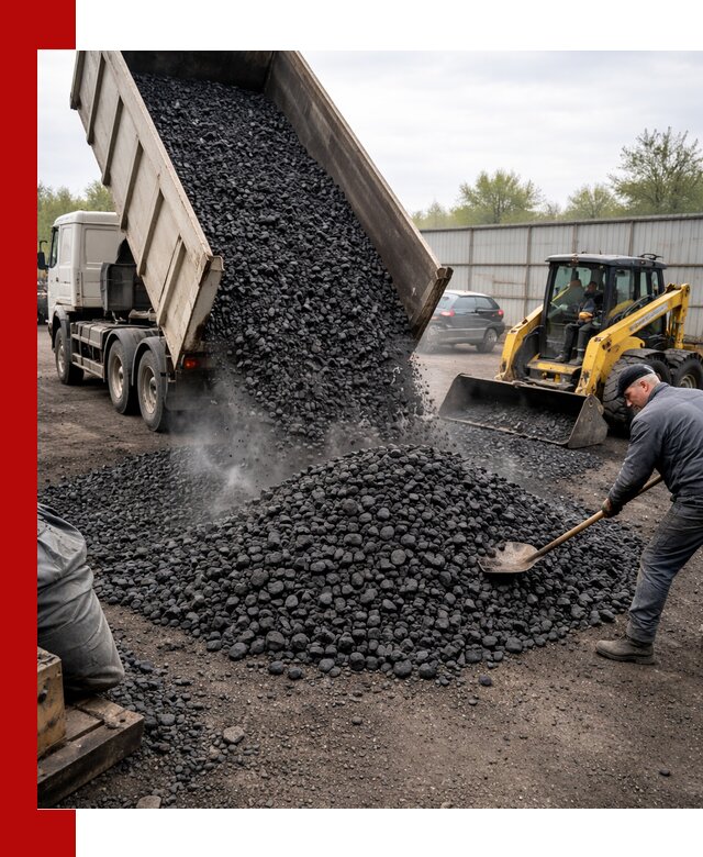 Доставка угля орех в Соколе оптом и в розницу