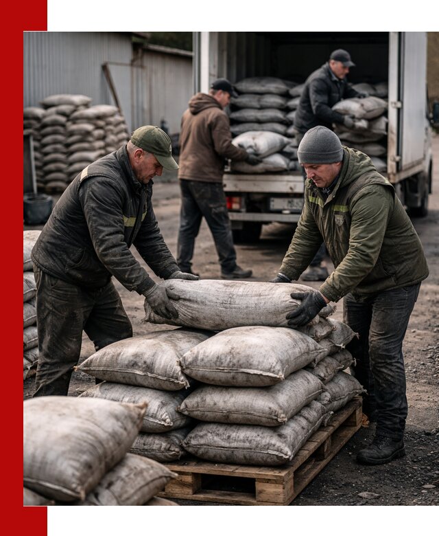 Доставка угля в мешках по выгодным ценам в Соколе