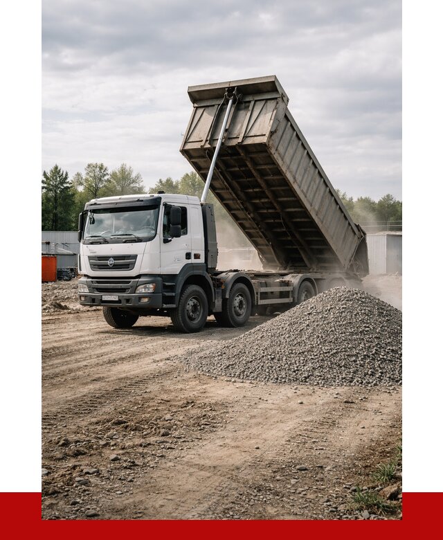 Доставка самосвалом 40 кубов в Соколе от 9377 р. | ПРОНЕРУДСкл