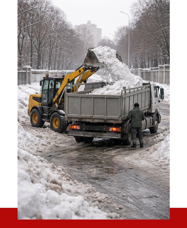 Вывоз снега с погрузкой в Соколе от 3647 р. ПРОНЕРУДСкл