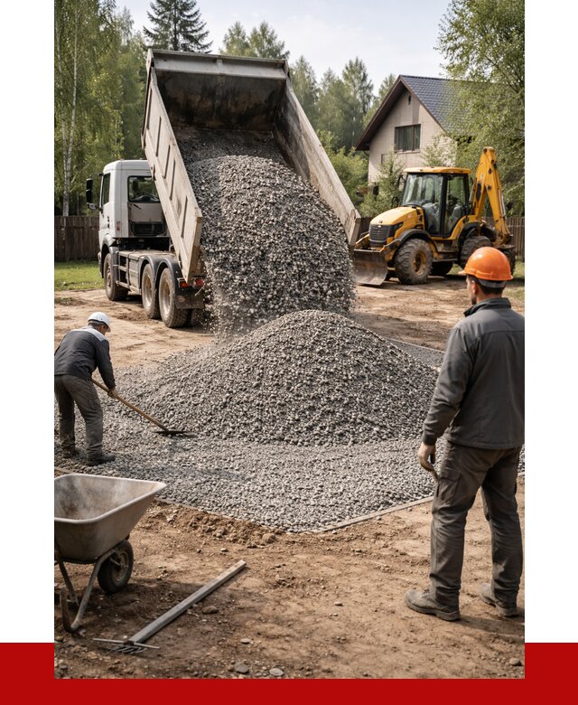 Отсыпка участка щебнем в Соколе от 6772 р. ПРОНЕРУДСкл