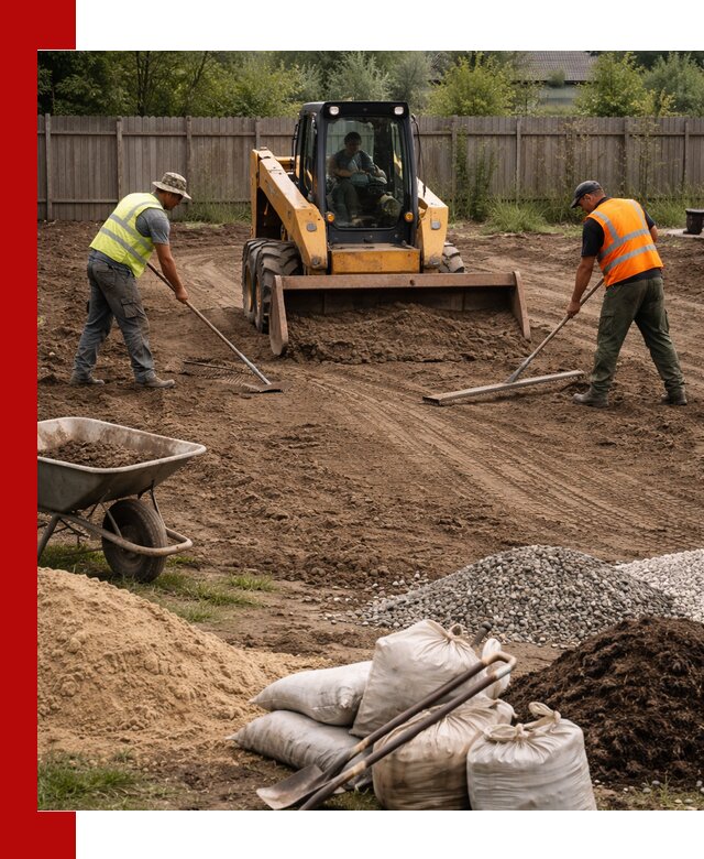 Выравнивание участка под строительство и благоустройство в Соколе