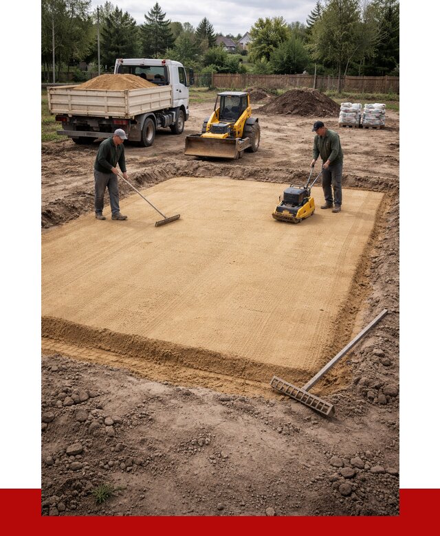 Устройство песчаной подушки в Соколе от 4689 р. ПРОНЕРУДСкл